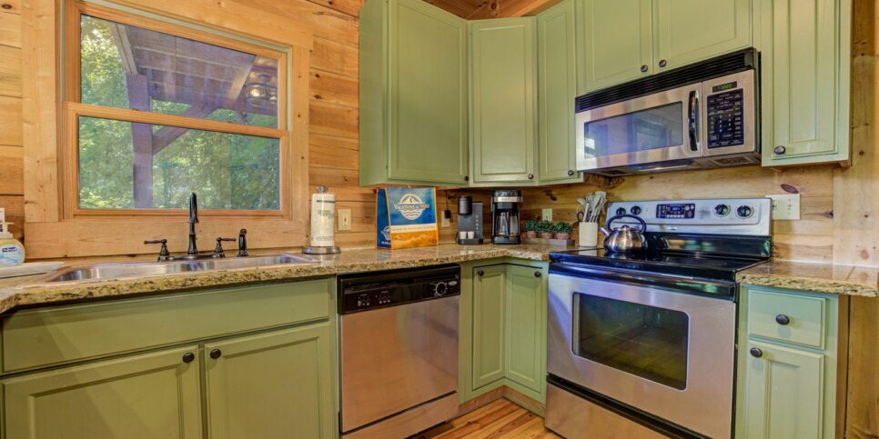 bent tree bent tree cabin kitchen
