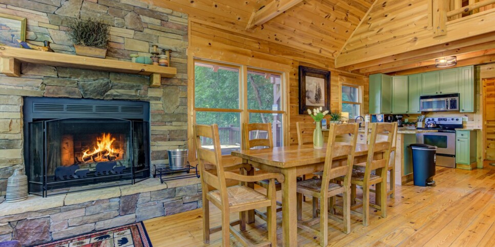 bent tree bent tree cabin kitchen
