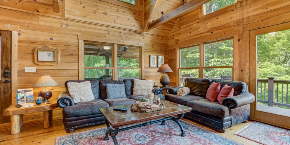 bent tree bent tree cabin living room