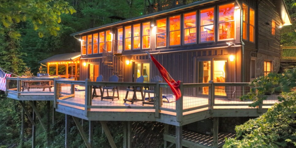 default blue ridge riversong on the toccoa exterior