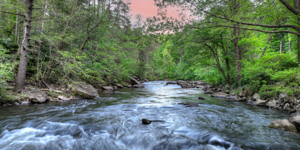 default blue ridge riversong on the toccoa exterior