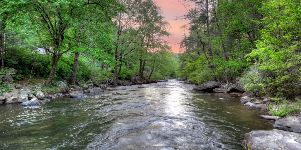 default blue ridge riversong on the toccoa exterior