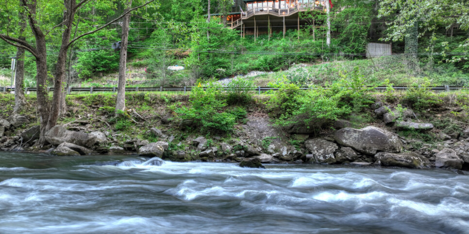 default blue ridge riversong on the toccoa exterior