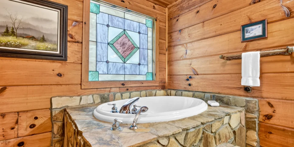 Blue Ridge Chestnut Bearcation Bathroom
