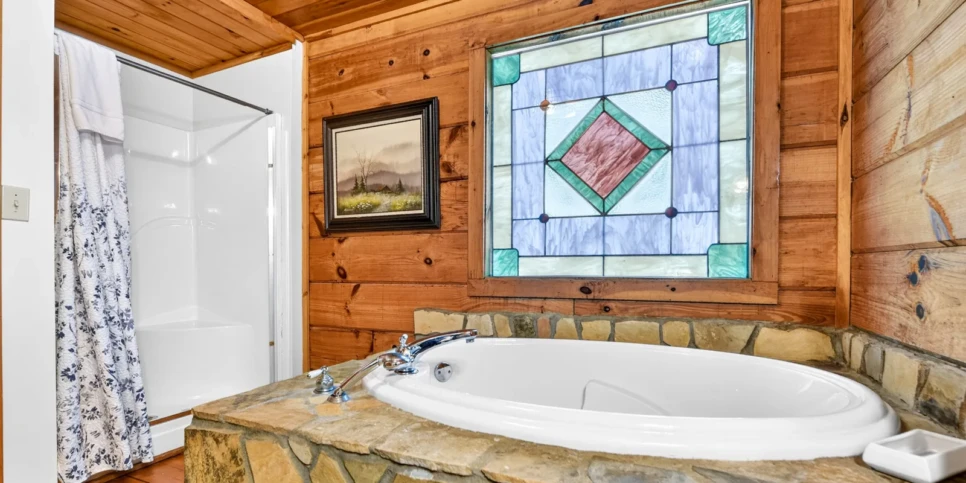 Blue Ridge Chestnut Bearcation Bathroom