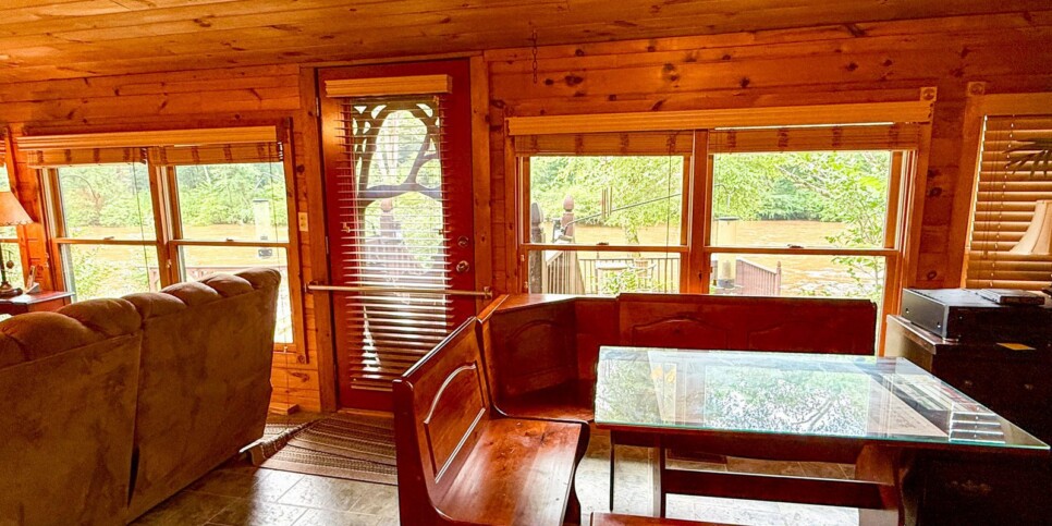Blue Ridge Riverfront Dreams Living Room