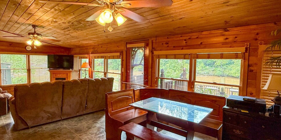 Blue Ridge Riverfront Dreams Living Room